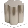 thumbnail image 3 of Meridian Furniture Lucky Silver Iron End Table, 3 of 8