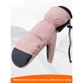 thumbnail image 2 of Ski Gloves Snow Gloves for Men&Women,Waterproof Snowboard Gloves, Insulated Touchscreen Snowmobile Gloves(pink), 2 of 8