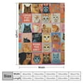 thumbnail image 4 of ONETECH  Cat Blanket,Cat Blanket Gifts for Cat Lovers,Cat Lover Gifts for Women,Kitten Blanket Throw for Bedroom Sofa Couch Cat Gifts for Girls Cat Lover Gift Blanket, 4 of 6