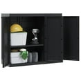 thumbnail image 2 of vidaXL Armoire de Rangement d'Extérieur Noire 97x37x85 cm PP, 2 of 5