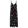 thumbnail image 6 of SCHOOL EDUCATION Sleeveless Suspender Dress Summer Fashion Casual Long Dress, 6 of 9