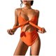 thumbnail image 2 of Augper Fashion Women Siamese Swimsuit Show Waist Hollow Out Printing Sexy Swimsuit Set, 2 of 5