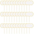 thumbnail image 5 of 1set 1 set Paper Blackboard Cake Toppers Cake Insert Cards for Cake Decoration with Bamboo Stick White 59x90x0.5mm, 5 of 5