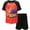 Red/black, variant on Dino Ranch Biscuit Toddler Boys T-Shirt and Mesh Shorts Outfit Set Toddler