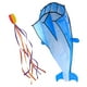 thumbnail image 4 of Cometa de ballena, novedosa, enorme y fácil de volar, juguete volador , actividades al aire libre para la familia, para pastizales,, 4 of 10