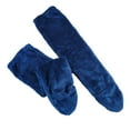 thumbnail image 2 of Segolike Plush Leg Warmer Slipper Stockings, Long Tube Knee Socks, Warm Thick Thigh High Socks, Womens Knee High Socks for Living Room Blue, 2 of 8