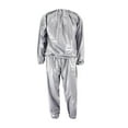 thumbnail image 3 of Fitness Sauna Suit Exercise Gym Home Workout Cardio Sweat Suit Hoodie Pieces Running Pants Yellow XXL, 3 of 9