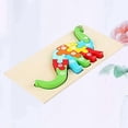 thumbnail image 2 of Kids Puzzle Wooden Puzzle Board Educational Toy Cartoon Wooden Jigsaw Puzzles, 2 of 2
