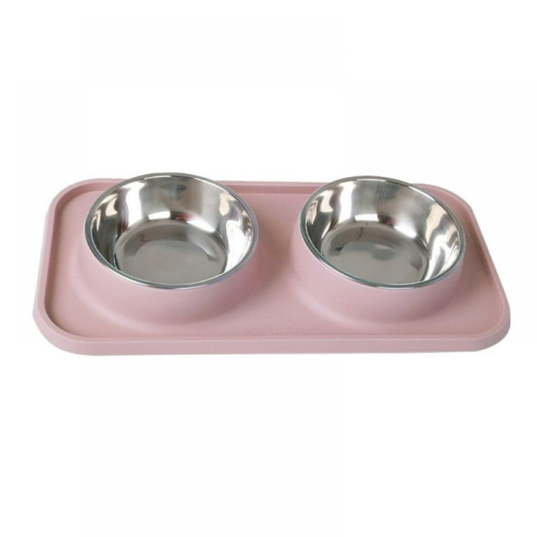 AsFrost Dog Food Bowls Stainless Steel Pet Bowls & Dog Water Bowls with  No-Spill and
