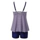 thumbnail image 5 of Trajes de baño tankini para mujer Trajes de baño de dos piezas con espalda de tiras y estampado conservador para mujer Traje de baño de dos piezas para mujer, 5 of 5