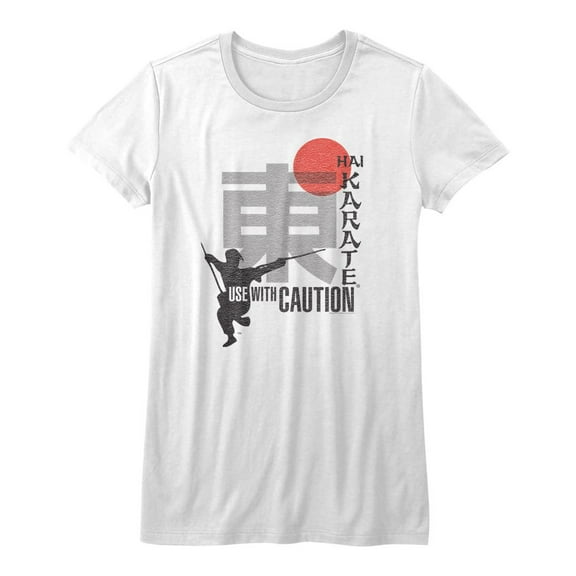 Hai Karate Use With Caution White Junior Women's T-Shirt