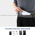 thumbnail image 3 of WATERFLY Unisex Adjustable Non-Slip Jogging Exercise Fitness Nylon Running Waist Belt,Charcoal Gray, 3 of 7