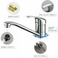 thumbnail image 4 of Classic 360 Degree Pivot Kitchen Faucet Solid Brass Construction, 4 of 5