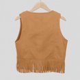 thumbnail image 4 of Zszcpp Toddler Girl Tank Top Sleeveless Performance Western Cow Vest Tassel Fringe Waist Coat Party Blouse Girls Casual Tops, 4 of 4