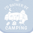 thumbnail image 4 of Inktastic I'd Rather Be Camping Boys or Girls Baby Bib, 4 of 4