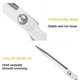 thumbnail image 5 of Tijeras grandes de acero inoxidable con mango ergonómico de plástico | Herramienta afilada y resistente para cortar tela y cuero | Tijeras multiusos para el hogar, la oficina y manualidades,, 5 of 5