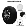 thumbnail image 3 of Lsque Scooby-Doo Pattern Tire Covers - Tough Tire Wheel Protector for Truck, SUV, Trailer, Camper, RV - 16 inch, 3 of 7