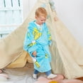 thumbnail image 3 of Catalonia Banana Cat Wearable Blanket Hoodie for Kids, Fleece Snuggy Sweatshirt Pullover, 4-12 Years Boy Girl Gift, 3 of 7