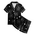 thumbnail image 6 of OJSFQUFP Girls Shorts Set Toddler Short Sleeve Print Shirts Tops Pants Outfits Button, 6 of 6