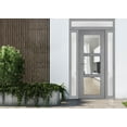 thumbnail image 3 of Front Exterior Prehung Metal-Plastic Door See-through / Manux 8555 Grey Ash / 2 Side and Top Window / Office Commercial and Residential Doors Entrance Patio Garage 64" x 96" Right-hand Inswing, 3 of 6