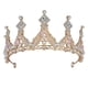 thumbnail image 1 of Corona de princesa de cristal para niñas, tiaras de cumpleaños doradas para niños con tocados de diamantes de imitación, accesorios para niñas, bodas, bailes de graduación, fiestas de disfraces, 1 of 8