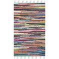 thumbnail image 1 of Safavieh Rag 2'3" X 9' Hand Woven Cotton Rug in Gray, 1 of 2