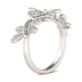 thumbnail image 6 of Oryn Jewelry Round Cut 0.6 Ct Moissanite Band - 14K White Gold Plated Band for Gifting - Elegant Butterfly Inspired Gift for Women - Milgrain Bridal Jewelry - Her Birthday Present, 6 of 6