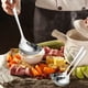 thumbnail image 5 of Juego de Cucharas-Cuchara de Acero Inoxidable, Paquete de 2 Cucharas de Cocina con Mango Largo y Diseño de Rama para Uso En La Cocina, Servir y En El Hogar., 5 of 6