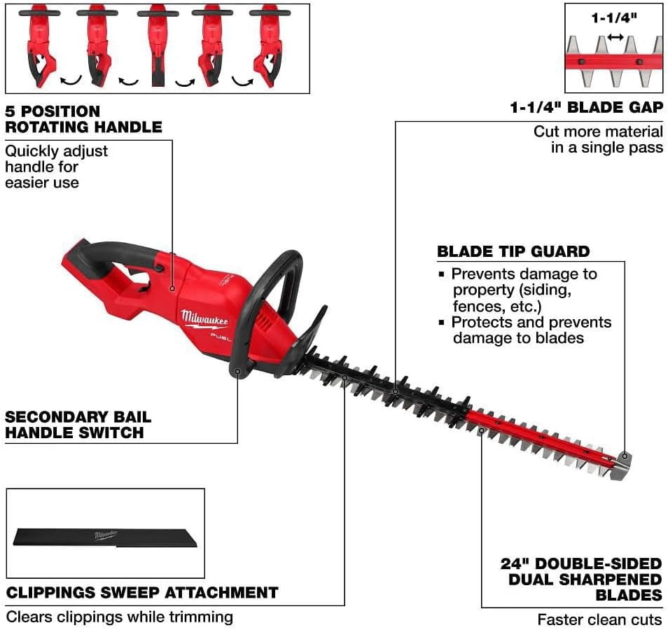 Milwaukee Tool M18 FUEL 24 Inch Hedge Trimmer