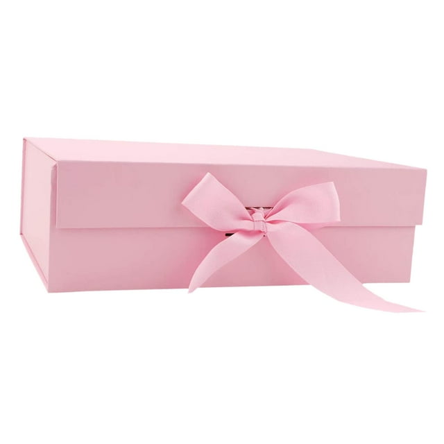 TISHITA Gift Box with Ribbon Closure with Lids Proposal Gift Boxes Presentation Box Gift Pink