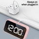 thumbnail image 4 of Reloj de escritorio con música Bluetooth LED, espejo de control de voz inteligente de carga, cinco grupos de despertadores, 4 of 5