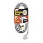 Prime RD628106L 6' 6/2 & 8/1 SRDT Gray Amp Range Cord