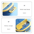 thumbnail image 4 of Lonchera escolar portátil de dos rejillas, contenedor térmico de alimentos tipo bento, lonchera cuadrada de acero inoxidable para viajes saludables, oficina, rosa, pequeña, 4 of 8