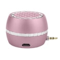 thumbnail image 1 of Rose Gold Portable Speaker, Mini Mobile Phone Speaker with 3.5mm Aux Audio Interface in Class Bass Micro USB Port, 1 of 5