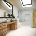 thumbnail image 2 of Palisade 23.2 in. x 11.1 in. Interlocking Vinyl Wall/Backsplash Panels in Carrara Marble (10 Pack), 2 of 6