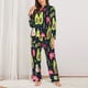 thumbnail image 2 of Balery Avocado Love Conjunto de Pijama con Estampado para Mujer, Conjunto de Dos Piezas con Manga Larga, Ropa de Dormir Suave con Bolsillos, Pijamas Cómodos-Small, 2 of 7
