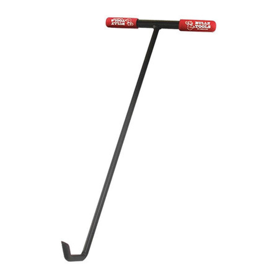 Bully Tools 99200 24Inch Manhole Cover Hook with Steel TStyle Handle