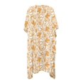 thumbnail image 2 of HELLHERO Flowy Long Kimono Swimsuit Cover Up for Beach Polyester Lightweight Bathing Suit Cover Up Western Cowboy Pattern Design, 2 of 6