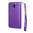 thumbnail image 3 of Tekcoo Wallet Phone Case 5.5" Galaxy J7 2018 / J7 V 2nd Gen / J7 V 2018 / J7 Refine / J7 Crown / J7 Top / J7 Eon / J7 Aura / J7 Star, Luxury Premium PU Leather ID 3 Card Slots w/ Stand & Lanyard Strap, 3 of 8