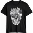 thumbnail image 1 of Funny Text Men's T-Shirts Cute Cartoon Men's Graphic Tees Simple Crewneck Short Sleeve T-Shirts for Men, 1 of 8