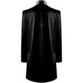 thumbnail image 6 of USSUMA Women's Velvet Cardigan Open Front Vintage Outerwear Long Sleeve Blazers Coat Fashion Wild Trench Coat, 6 of 7