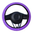 thumbnail image 1 of Riwesomey Auto decoración invierno cálido Universal Car-styling cálido felpa cubre coche volante cubierta perla terciopelo Automoción decorativa y accesorios púrpura, 1 of 4