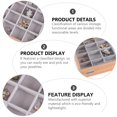 thumbnail image 2 of HLONK -grid Pin Jewelry Display Box Watch Storage Jewelry Boxes Travel 26x25.15cm, 2 of 8