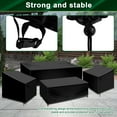 thumbnail image 4 of Wekvgz 4 Piece Patio Furniture Cover Set Waterproof 420D Heavy Duty Outdoor Furniture Cover with Windproof Buckle Strap and Adjustable Drawstring Tear-Resistant Sofa Table Chair Protect Cover, 4 of 11