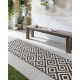 thumbnail image 5 of BoutiqueRugs Spilsby Contemporary Area Rug - Outdoor Safe - Black, Beige - 8'10" Square, 5 of 13