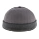 thumbnail image 2 of Sombrero Docker de moda urbana para hombre y mujer, gorra sin ala, gorra marinera sin ala Gris oscuro, 2 of 9