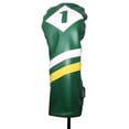 thumbnail image 2 of Majek Retro Golf Headcovers Green White and Yellow Vintage Leather Style 1 & 3 Driver and Fairway Head Cover Fits 460cc Drivers Classic Look, 2 of 9