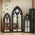thumbnail image 6 of Zeiwohndc Rustics Arched Window Frame Hanging Window Pane Wall Decors Home Decorations, 6 of 7