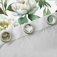 thumbnail image 4 of Manfei White Floral Curtains Pack of 2 (42x84 Each),Green Leaves Curtains Blackout,Natural Plant Bedroom Curtains For Children,Super Cozy Room Decor, 4 of 6