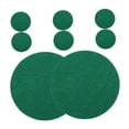 thumbnail image 4 of OULII 8Pcs Table Hockey Pusher Stickers Light Green Polyester Fiber Replacement Set, 4 of 7